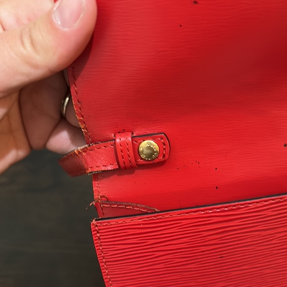 Vintage Louis Vuitton red epi Arche 2way - Picture 16 of 17